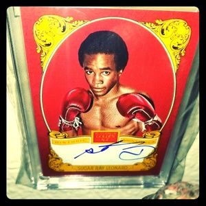 Panini Golden Age Sugar Ray Leonard Auto!
